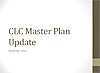 Master Plan Update, November 2012