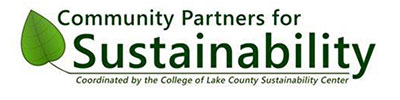 Community Partners for Sustainability coordinated by the College of Lake County Sustainability Center [logo]