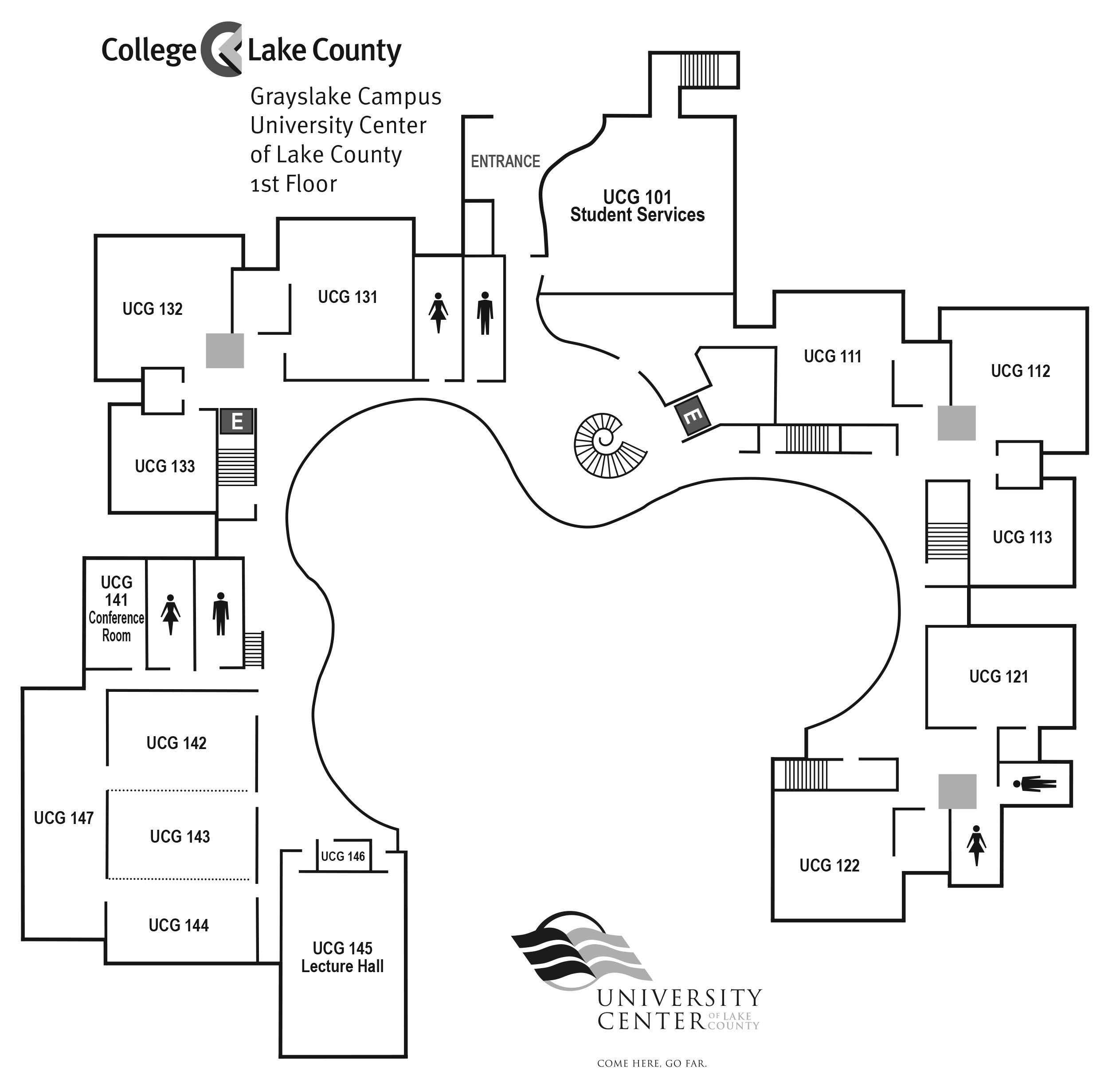 University Center First Floor Map