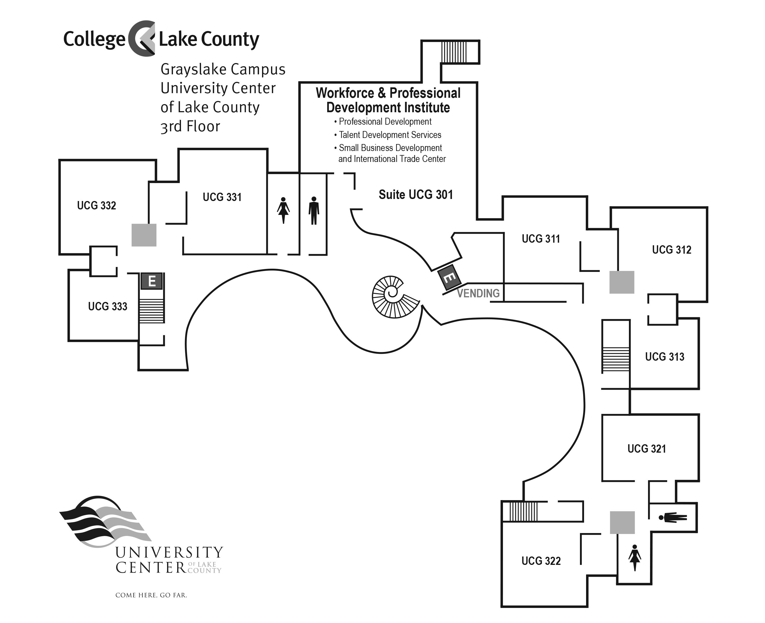 University Center third Floor Map